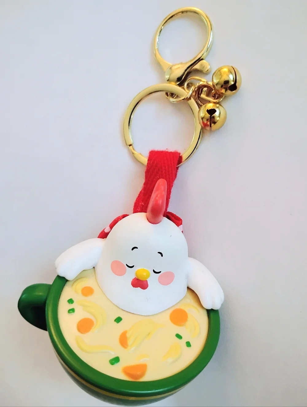 Funko Paka Paka Soup Troop Chicken Noodle Novelty Keychain Bag Charm Gold Tone - Picture 2 of 10